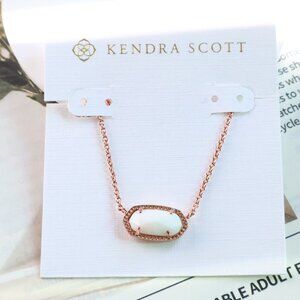 Kendra Scott Elisa Rose Gold Ivory Pearl Necklace